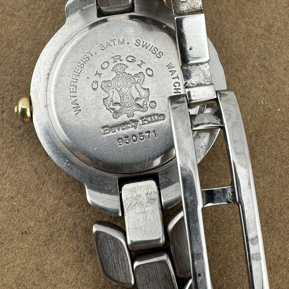 Vintage Giorgio of Beverly Hills Swiss Gold and Stainless Steel Luxury Watch - Picture 7 of 9